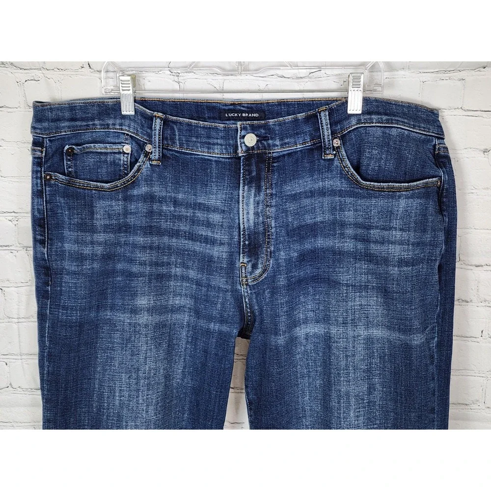 Lucky Brand 363 Vintage Straight Blue Jeans Mens 40x34 Dark Wash Denim